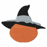 Pumpkin with Witch's Hat Halloween Design 3 embroidered shirts