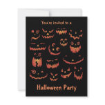 Pumpkins Halloween Party Invitations