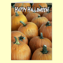 pumpkins Happy Halloween card cards