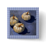 PUMPKINS: WHITE: PAINTING: TRIO buttons