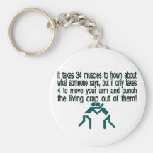Punch The Crap Out Of Them Keychain