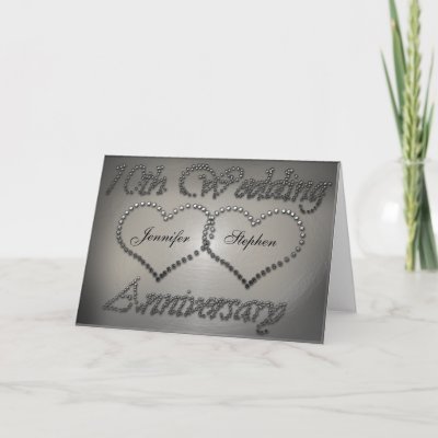 Punched Tin 10th Wedding Anniversary Card by holidayhearts