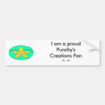 punchy creations bummper sticker bumper sticker