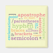 Punctuation II Fridge Magnets