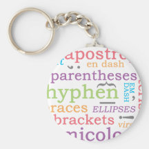 Punctuation Key Chain