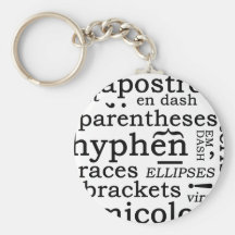 Punctuation Keychains