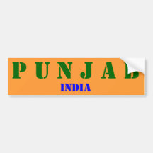 Punjab India Bumper Sticker