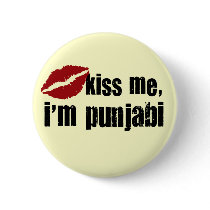 Punjabi Kiss Pinback Buttons