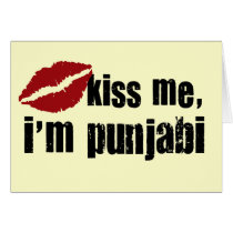 Punjabi Kiss Greeting Card