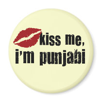 Punjabi Kiss Fridge Magnet