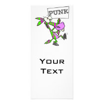 punk ass funky donkey cartoon customized rack card