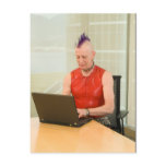 Punk at Work Postcard