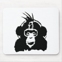 Punk Chimp Mouse Pad