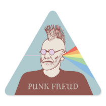 Punk Freud Triangle Stickers