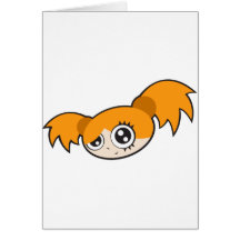 Punk Girl Orange Cards