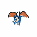 Punk Goth Winged Eyeball Small embroidered shirts
