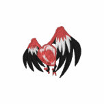 Punk Goth Winged Heart SMALL embroidered shirts