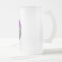 Punk kitty Purple - Grey Mug