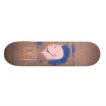 Punk mohawk skateboard