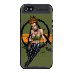 Punk or Alternative Girl in Green Camo by Al Rio Cases For iPhone 5