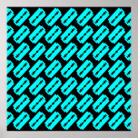 Punk Razor Blades Pattern Print