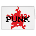 punk red star cards