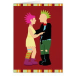 Punk Rock Bride and Groom Thank You Cards