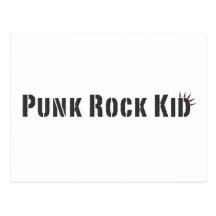 Punk Rock Kid Post Card