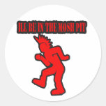 Punk Rock Mosh pit moshing slam dance Stickers