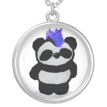 Punk Rock Panda Necklace