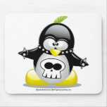 Punk Rocker Penguin mousepads