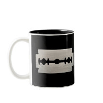 PUNK ROCKER RAZOR BLADE COFFEE MUG