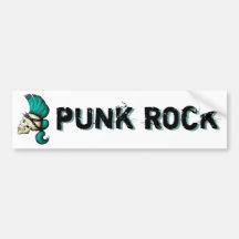 Punk Skull Bumper Stickers