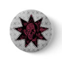 Punk Skull Button (Dark Pink)