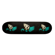Punk Skull Custom Skateboard