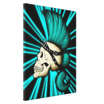 Punk Skull Gallery Wrap Canvas