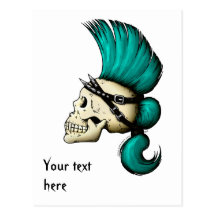Punk Skull Post Cards