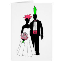 Punk Wedding Greeting Card