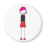 Punker Girl Magnets