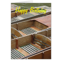 Punts, Happy Birthday Greeting Card