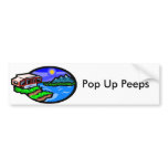 pup, Pop Up Peeps bumper stickers