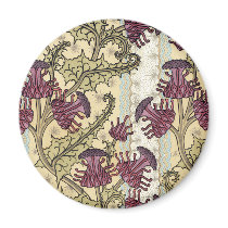 Puple Flowers Fridge Magnets