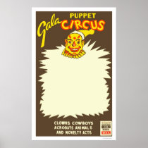 Puppet Cowboy Circus 1938 WPA Posters