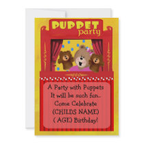 Puppet Party Invitation