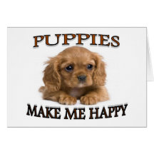 PUPPIES GREETING CARD