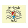 Puppy 4th  Grade Rocks Tshirts and Gifts Post Card