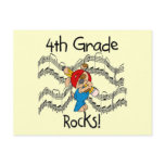 Puppy 4th  Grade Rocks Tshirts and Gifts postcards