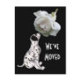 Puppy And Rose New Address Postcard