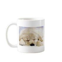 Puppy asleep coffee mug
