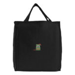 Puppy For Christmas embroidered bags